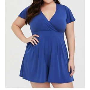 Torrid Blue Romper